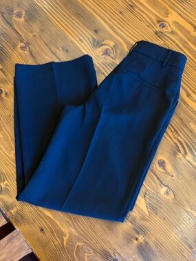LOFT Wide-Leg Trousers, Size 8, Black